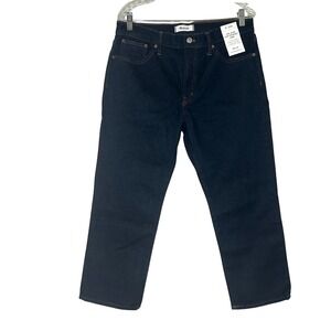 NWT Madewell The Petite Jules Slim-Straight Jean blue women's